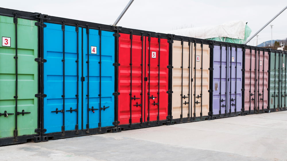 shipping containers for storage containers